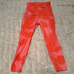 Nicole Miller Sport Coral and Pink Leggings